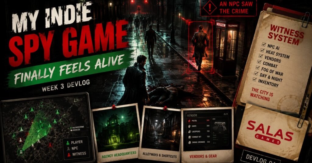 My Indie Spy Game Finally Feels Alive